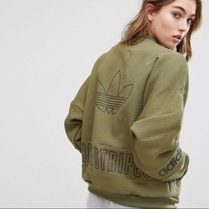 Adidas Originals Olive Bomber jacket Women’s M